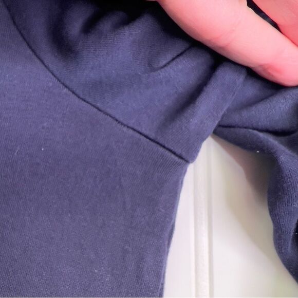 Boden Navy Swiss Dot Peplum Top size 14 - Picture 14 of 14